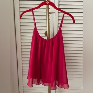 Express Hot Pink Flowy Spaghetti-Strap Camisole size XS Brand new with tag